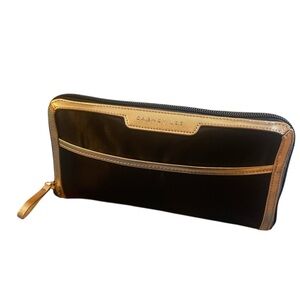 Dabney Lee Large Black Nylon Packable Tote In Compact Foldable Clutch Shape
